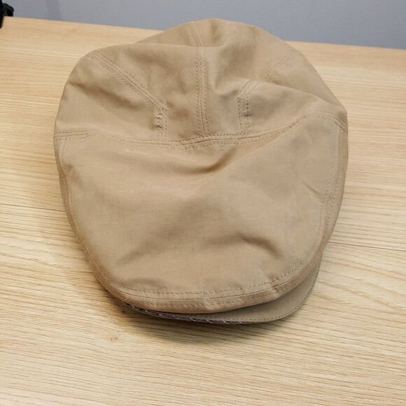 SCALA Hat Mens XL Tan Newsboy Driving Cap - Picture 2 of 8